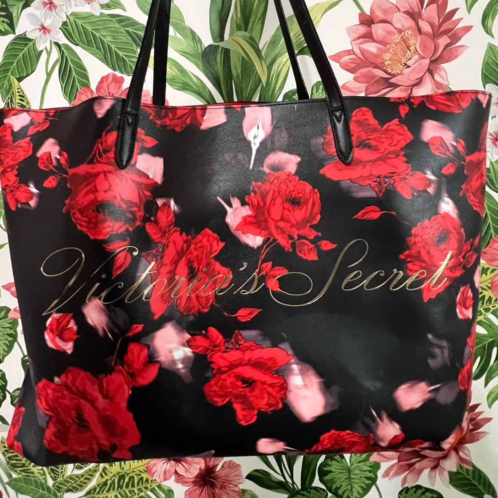 Victoria Secret LE Red Rose tote bag